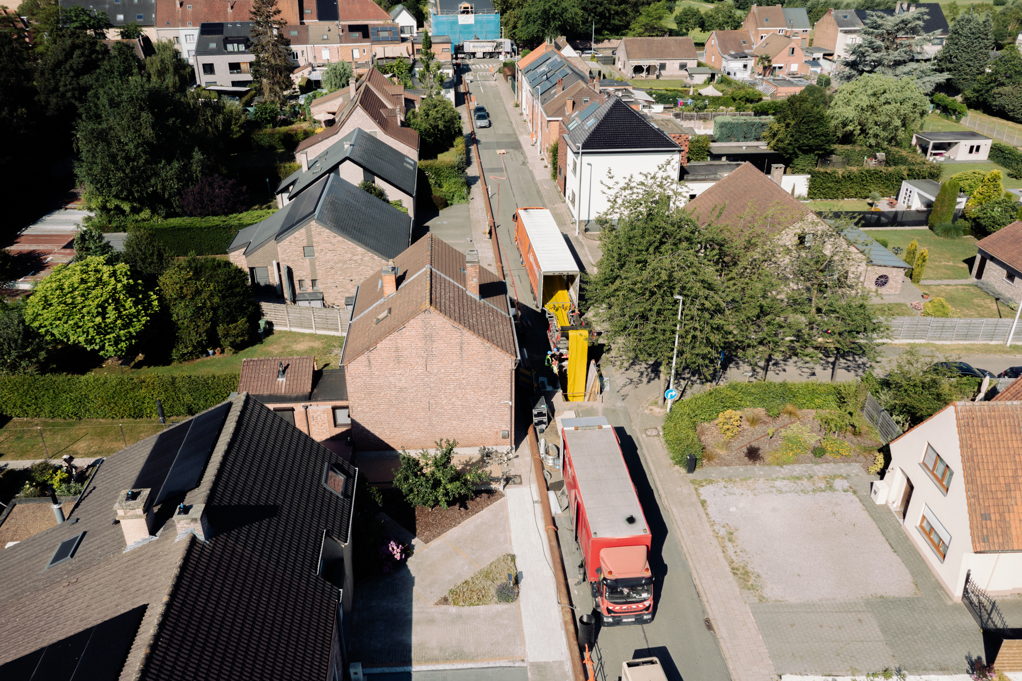 Smet Group Zemst Leidingrenovatie breedbeeld straat